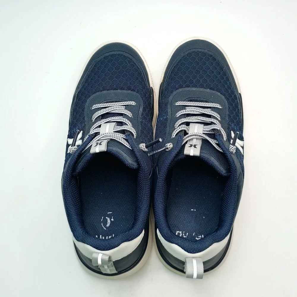 Hurley Exeter Sneaker Men Size 8 Navy Mesh Lightweight Athletic Shoes